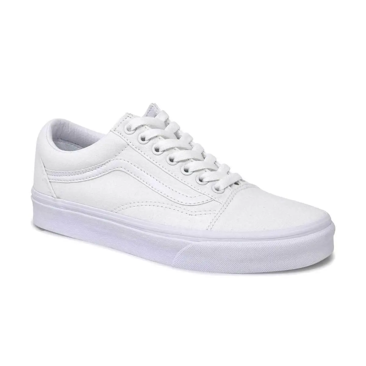 VANS Mens Old Skool Low Top Sneaker - True White