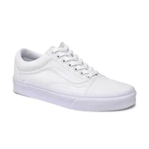 VANS Mens Old Skool Low Top Sneaker - True White