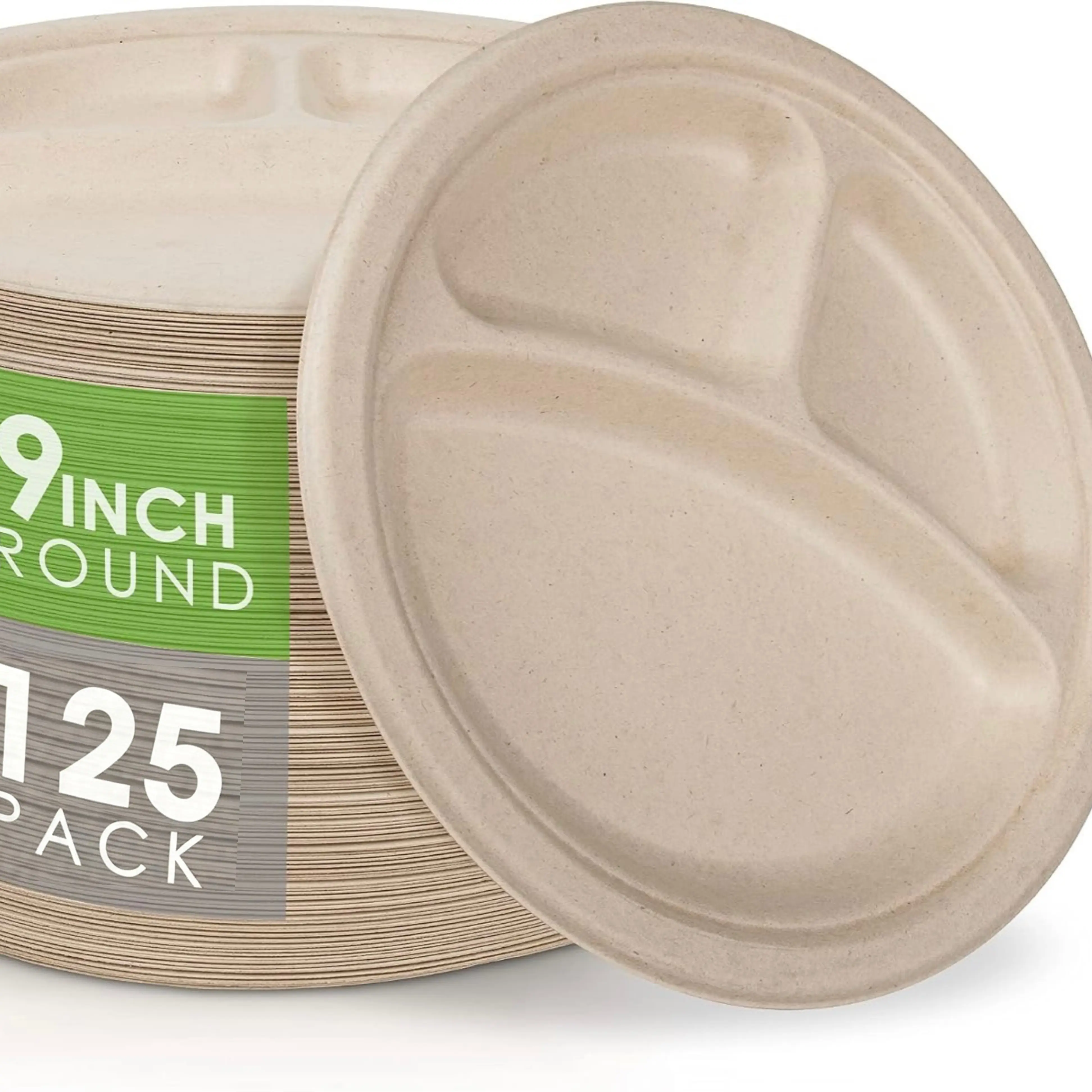 9in compartment plates