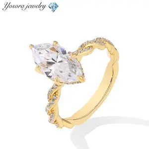 Women’s Marquise-Cut Cubic Zirconia Ring | A Must-Have for Parties and Everyday Wear | The Perfect Gift for a Close Friend or Loved One | Sizes 6 to 10 |