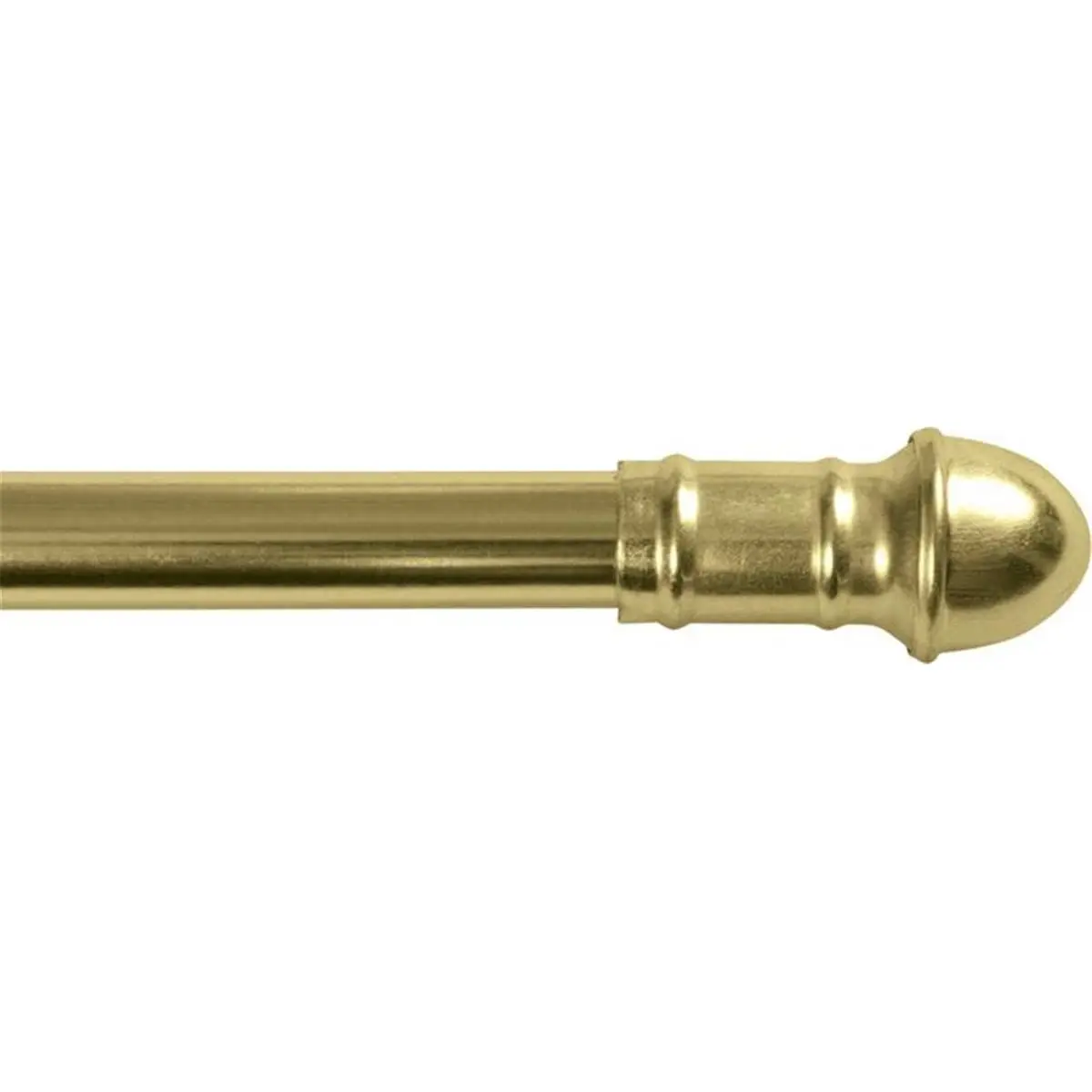 Kenney Manufacturing Solid Brass Curtain Rod - Adjustable 48-84 in, 0.58 lbs Dependable Accessory for Home/Apartment, Office Modern Spaces