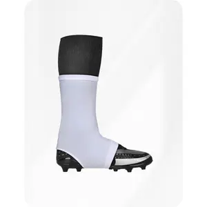 Exxact Sports Football Spats Cleat Covers - Football Spats for Men & Boys, White, Lace Covers for Cleats