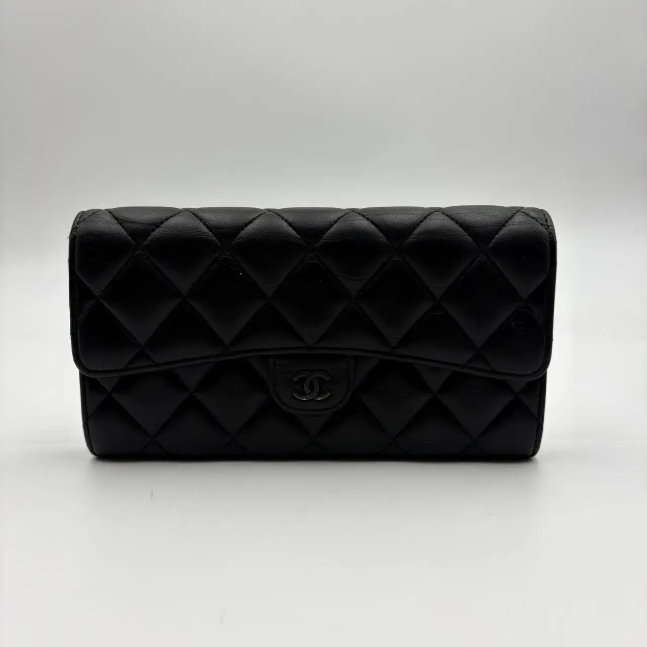 Pre-owned CHANEL H5 CF Classic Diamond Long Wallet H22289, Pre Loved Clutches & Wristlets