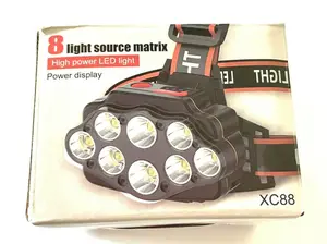 8 LED Ultra Bright Headlamp Camping Light Flashlight Rechargeable Travel Outdoors - Headlamp Camping