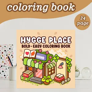 Comfortable Coloring Book Theme: Architecture, 24 Bold Relaxing Designs, 7.9in×7.9in, Thick Paper, Perfect Gift for All Ages