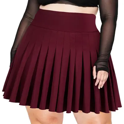 White Pleated Skirts Plus Size TikTok Shop