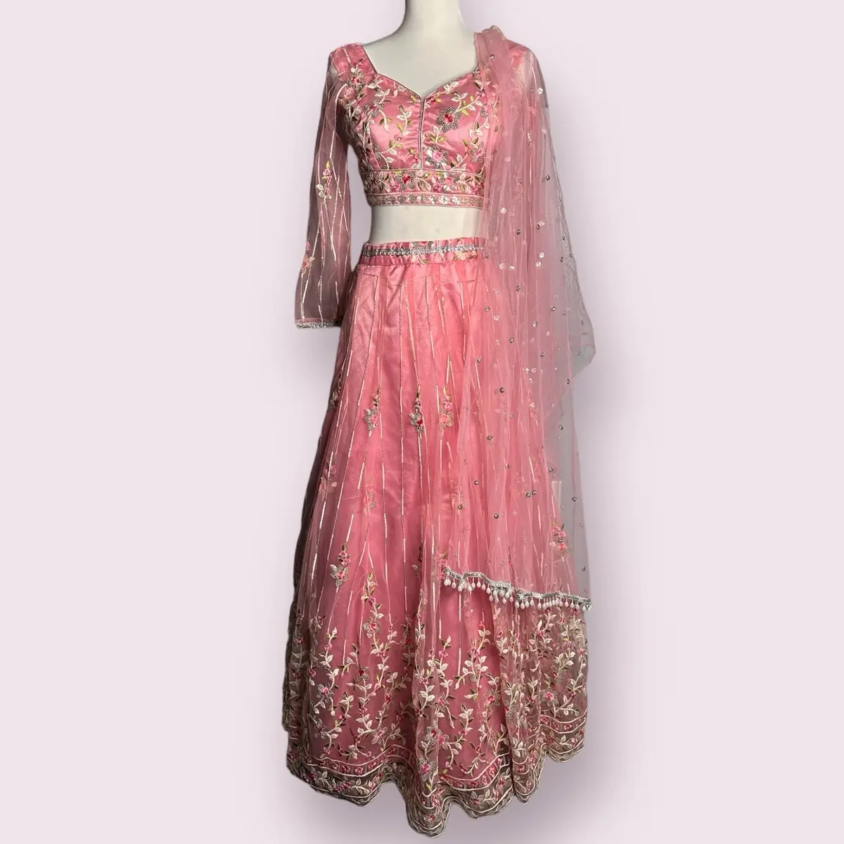 Long sleeve lengha set size-34 Womenswear Casual Dress Women Lady Casual Wear Summer