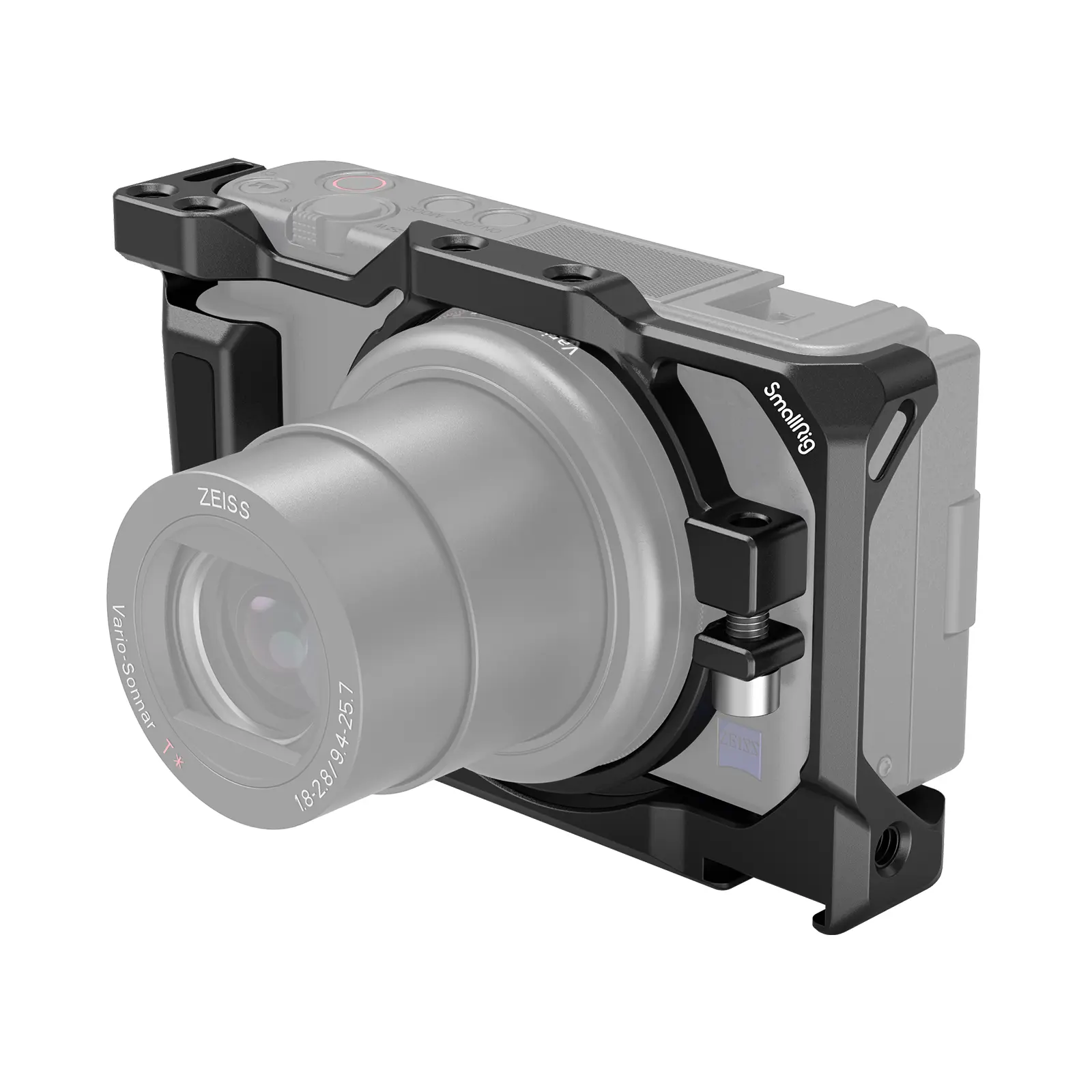 SmallRig Camera Cage for Sony ZV-1 II / ZV-1F / ZV-1 Camera, with Silicone Gel Grip, Cold Shoe Mount - 2938
