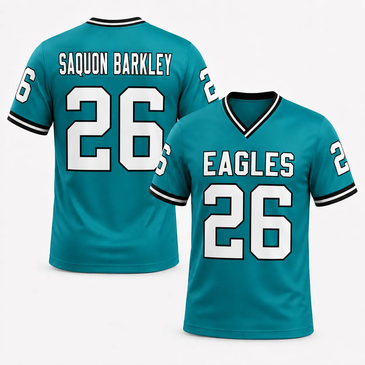 Philadelphia Football Jersey, Saquon Barkley #26 Football Jersey, Game Day Jersey, Retro Sports Style Unisex Gift, Sunday Football Shirt, Game Day Outfit