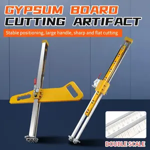 Alloy folding gypsum board cutting tool with gloves - available in 8 scenarios, adjustable height, quick positioning cutter, high-precision scale.Ergonomic anti-skid handle and durable structure are used, which can cut gypsum board, foam board, cardboard