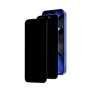 Privacy Screen Protector Film for iPhone 17 Pro Max/16/15/14/13/12/11, Protective Anti-Spy Tempered Glass, 2-Pack, 28° Privacy, 9h Hardness, Accessories