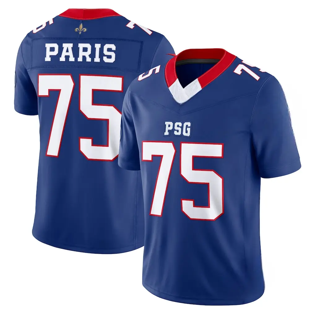 Paris Vapor F.U.S.E. Limited Stitched Jersey Royal Blue Football Sports Fan Shirt Premium Athletic Streetwear KQQ