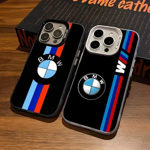 S-sports B-BMWSE Phone Case For iPhone17 Air 16 15 14 Plus 13 12 11 Pro 7 8 XS Max XR silver black bumper case