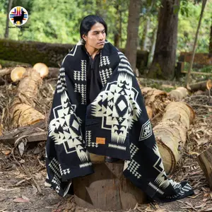 Phyllostachys nigra Alpaca Blanket Bohemian Design Soft Cozy 80% Alpaca 20% Acrylic Handmade Queen Size 74x94 Inches Warm Stylish for Cuddling and Comfort