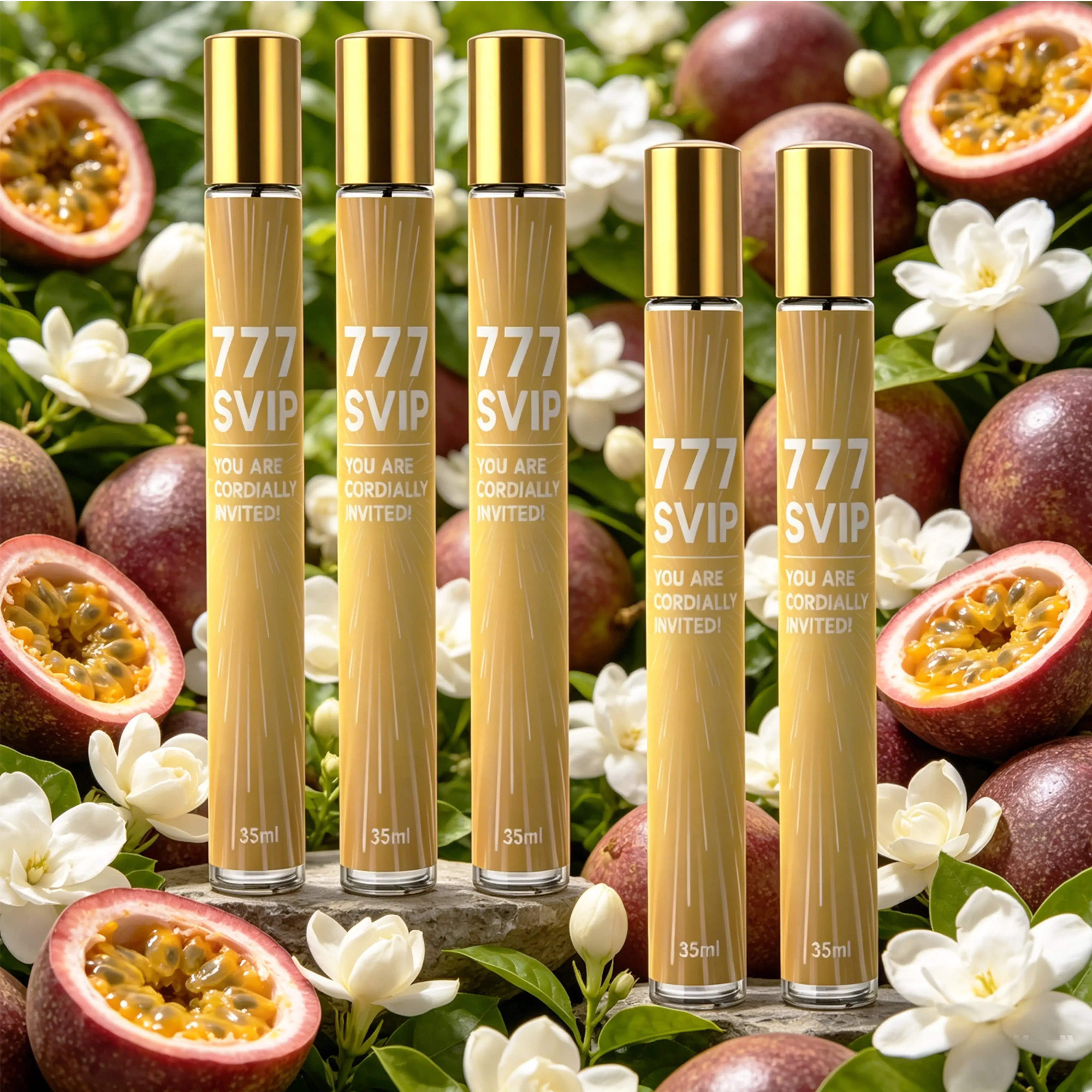 5-Pack Women's Travel EDP, Gourmand Oriental, 35ML/1.18 FL OZ Each, Rum Passion Fruit Gardenia Musk Vanilla Tonka Bean, Lightweight & Portable, Long-Lasting 6-8H, Perfect Christmas Stocking Stuffer, Great for Dates Daily Travel Gifting, Travel-Friendly
