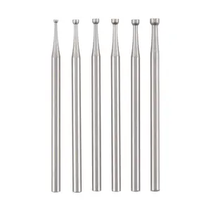 6 Pcs Round Cup Burr - 3/32Inch Shank Jewelry Making Burs Wire Rounder Bits