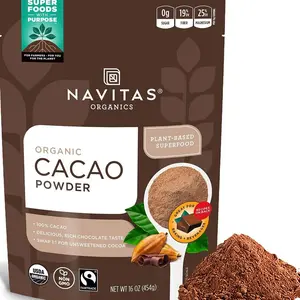 Navitas Organics Cacao Powder, Bags, 30 Servings, 1 Pound (Pack of 1), 16 Ounce