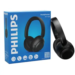 Philips TAH1120 Foldable Over-Ear Bluetooth 6.0 Headphones, AI Calling Noise Canceling, Stereo Surround Sound, Dual Device Connection, 48H Playtime