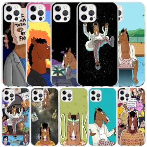 Cartoon B-BoJack Horsemans Silicon Call Phone Case For Apple iPhone 16 15 14 11 Pro Max 13 Plus  Cover S