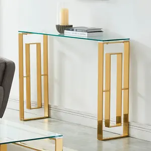 Worldwide Home Furnishings Eros-Console/Desk-Gold Console/Desk 502-482GL