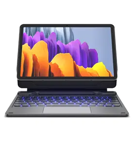 Dexnor Keyboard Case for Samsung Galaxy Tab S10 Lite/S10 FE/S9 FE 5G 10.9"/S9 11" Case with Keyboard Magnetic Floating Cantilever Stand Multi-Touch Trackpad Wireless Backlit with S Pen Holder