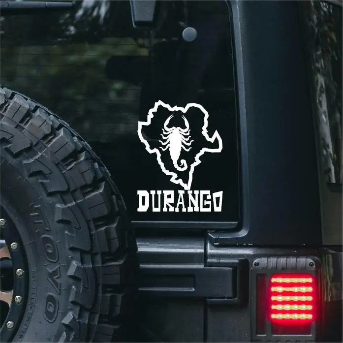 J.E.Products 7in Durango state Vinyl Decal Sticker for Trucks, Cars, laptops, & More.