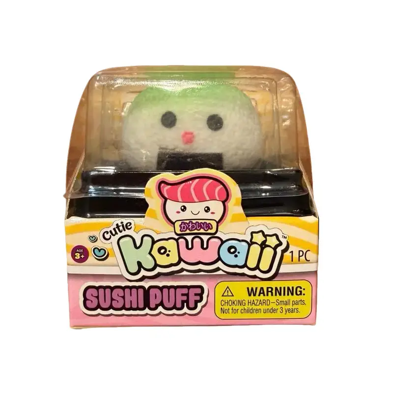 Authentic JA-RU Cutie Kawaii Green Temari Sushi Puff Squishy