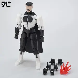 9L3D Superhero Team Invincible Boy Heroes Action Figure Lucky13 Dummy13 Multi-Colored T13 Multi-Jointed Collectible Toys Titan13