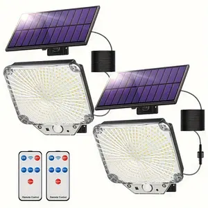 New solar-powered split wall light, outdoor motion sensor light, remote-controlled garden light, home garage street light