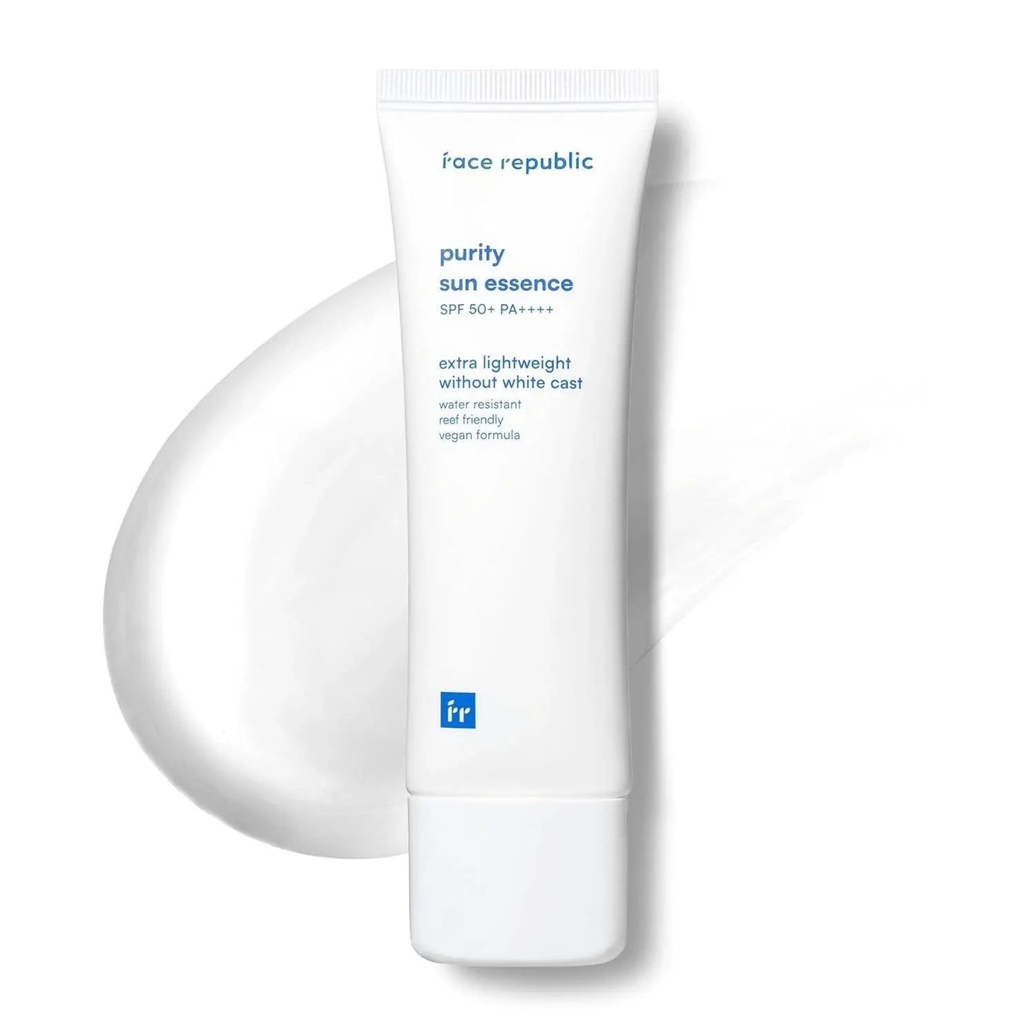 Face Republic Purity Sun Essence SPF50+ PA++++ 50ml, Korean Water Resistant Sunscreen with Niacinamide + Ceramide, No White Cast, Lightweight Finish
