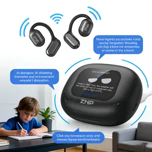 ZNP AI Smart Conversation Headphones ,Conversational Chat Emotional Companionship & Portability Ideal for Social Interaction and Travel Gadget AI robot ,35Hours Play time ,OWS Headphones Long Distance Connection Headset ,Built-in Microphone