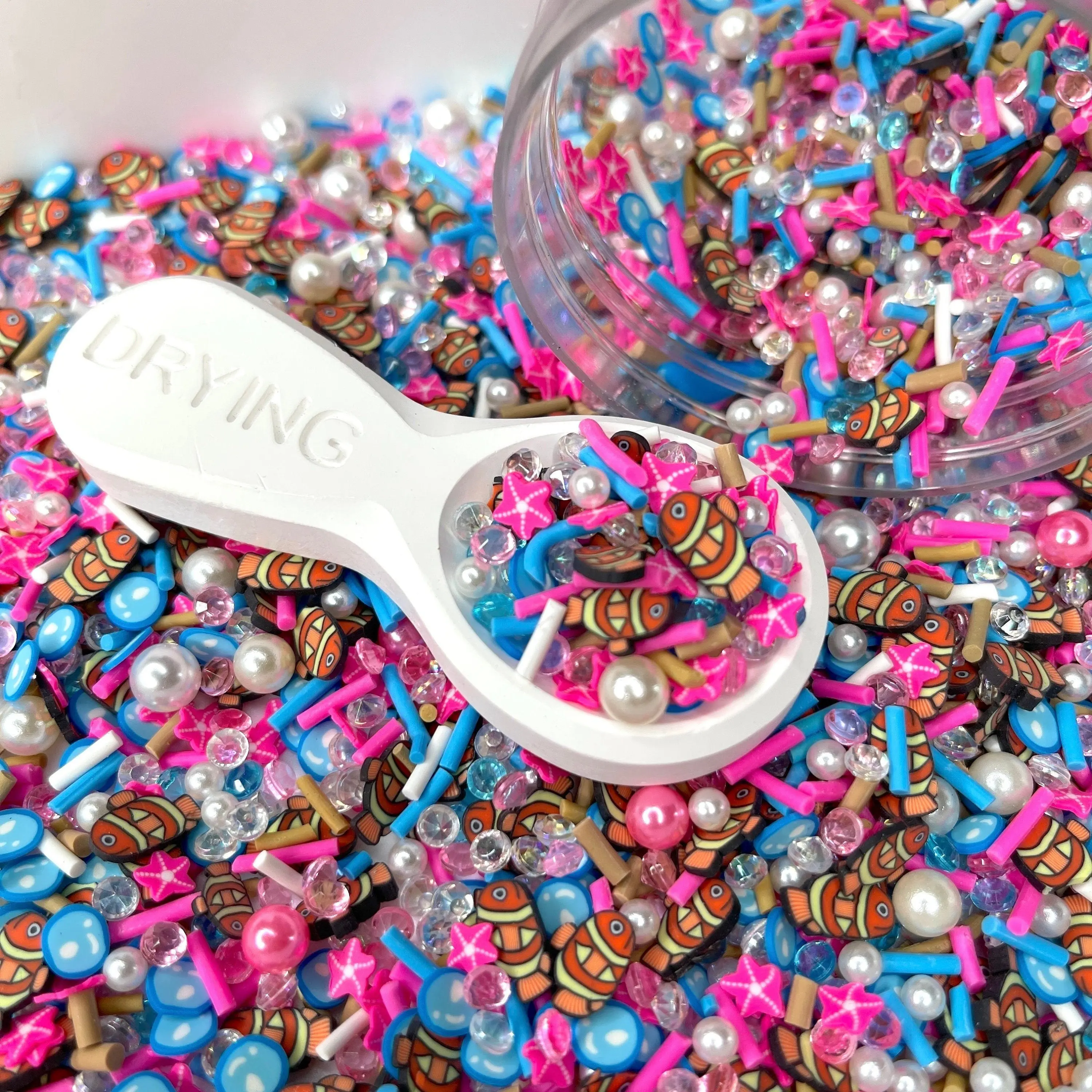 Coral Reef, Ocean Theme Polymer Clay Sprinkle (NOT EDIBLE) D43-19