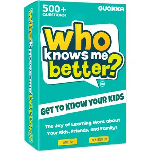 QUOKKA Trivia Card Game Who Knows Me Better Kids & Family Card Quiz Game - Fun and Educational