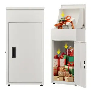 Package Delivery Boxes for Outside, Large Lockable Package Drop Box, Anti-Theft Parcel Drop Boxes, Waterproof Storage, BoxMail Box for House Outdoor