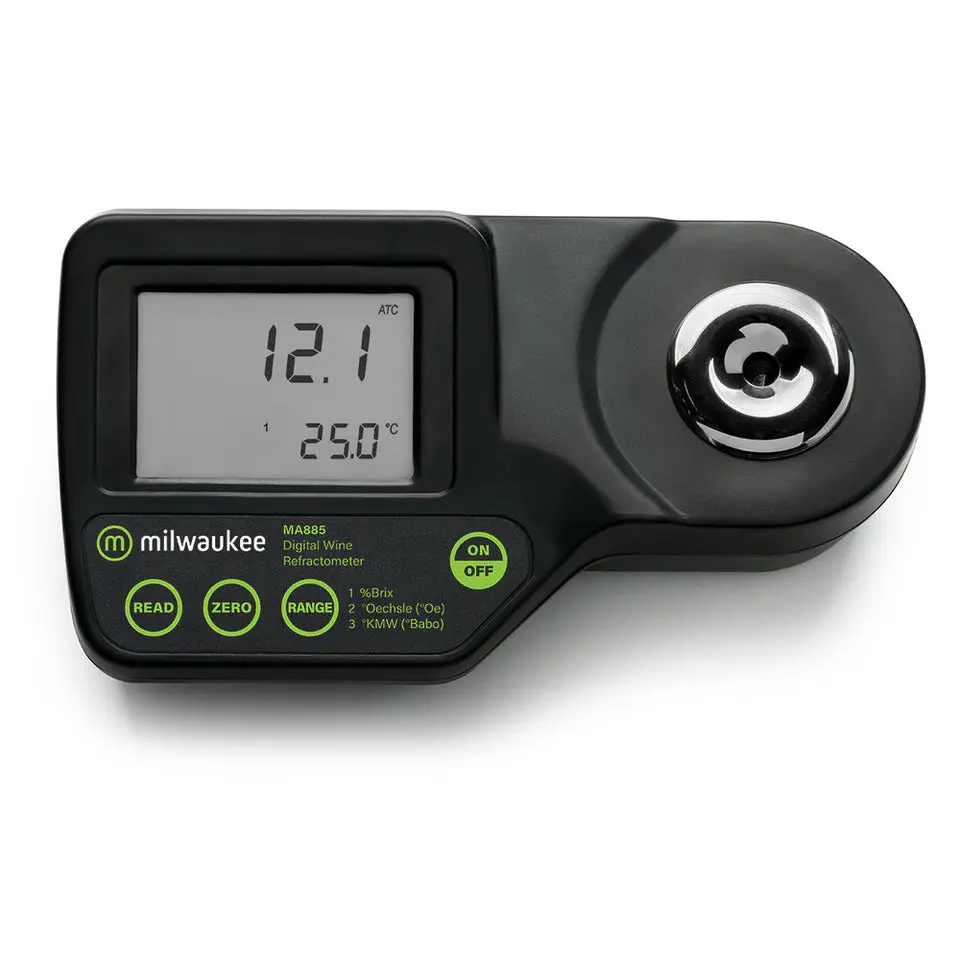 Milwaukee MA885 Digital Brix/°Oechsle (°Oe) /°KMW (°Babo) Brew Refractometer