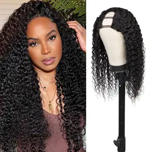 Diva Queen Virgin Human Hair U-Part Clip Wig Water Wave 20"