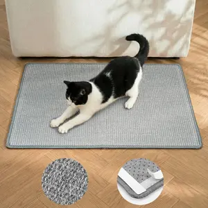 Cat Scratcher Mat,Natural Sisal Cat Scratch Pad,Horizontal Floor Cat Scratching Pads Rug for Indoor Cats Grinding Claws Nails,Cat Furniture Protector for Couch & Carpets & Sofas