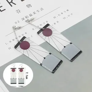 Anime Charm Earrings Sun Earrings Cosplay Personality Wild Earrings Ear Clips Party Accessories