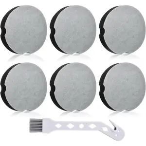 6 Pack Filter Replacement for Bissell Powerforce Compact Lightweight Upright 2112 1520 for Bissel Turbo Bagless 2690 for Cleanview 3437 3508 Vacuum Cleaner, Parts # 1604896/160-4896
