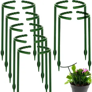 Plant Support Stake, 14pcs/set Half Round Plant Support Ring, Garden Flower Support for Tomato, Hydrangea, Indoor Plants