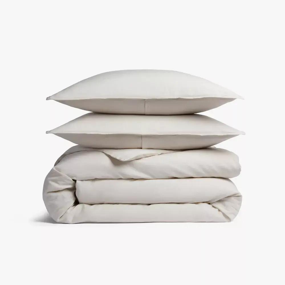 Parachute Relaxed Linen Bedding Set - Lightweight Duvet Cover & Sham Set, Comfy, Unfussy Elegance Bedroom Decor