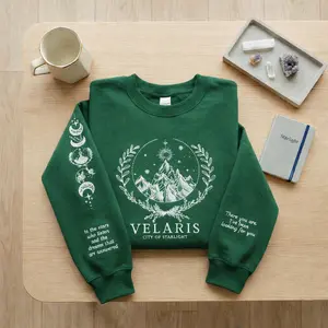 Velaris Embroidered Sweatshirt,Velaris City Of Starlight Embroidered Hoodie,City of Starlight,SJM sweater,The Night Court Shirt,ACOTAR Shirt