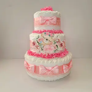 Ballerina Bear Diaper Cake