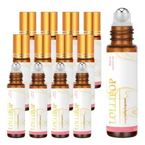 12pc 10ML Lollipop Rollerball Essential Oils, Massage Oil, Humidifier Diffuser, Car Air Freshener, Home Decor, DIY Soap/candle, Holiday Gift