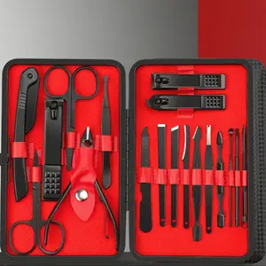 Professional Nail Art Tool Set, Nail Bits Manicure, 15-Piece Gaming Style, Elegant Storage Box Included, Perfect for Manicure & Pedicure, Nail Supplies