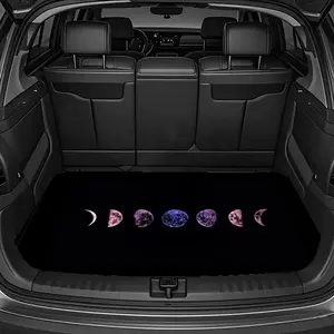 1pc Moon Phase Pattern Car Trunk Mat Keeps Your Car Interior Clean and Stylish, Durable and Fashionable Interior Protection, Adds Personality to the Car Interior,  Fit for Trunk Protection of Various Car Models, Car Interior Accessory, Car Floor Mat