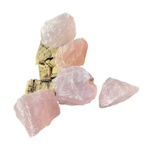Rose Quartz Raw - Individual Quartz Stone in Pink Color