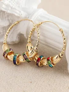 Colorful Hoop Earrings, Fashionable Jewelry for Women, Trendy All-match & Exquisite Jewelry for Birthday Gift, Lightweight Chunky Hoops, Versatile Earrings, Fashion Jewelry Party