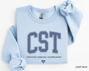 CST Sweatshirt / Short Sleeve T-SHIRT, Certified Surgical Technologist, CST Sweater, Surgical Tech Gift, Surgery Shirt, OR Tech, Surgical Scrub Nurse Gift