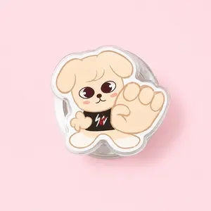 SKZ PuppyM Cute Kawaii Puppy MagSafe Phone Grip, Adorable Cartoon Dog Magnetic PopSocket Stand for iPhone & Kindle, Girly Gift